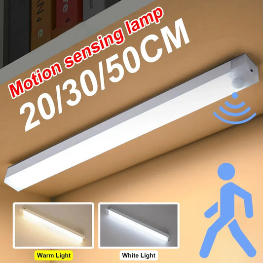 LunarBlend Motion Sensor LED Light – USB-C Rechargeable Wireless Cabinet Light (10–50cm)