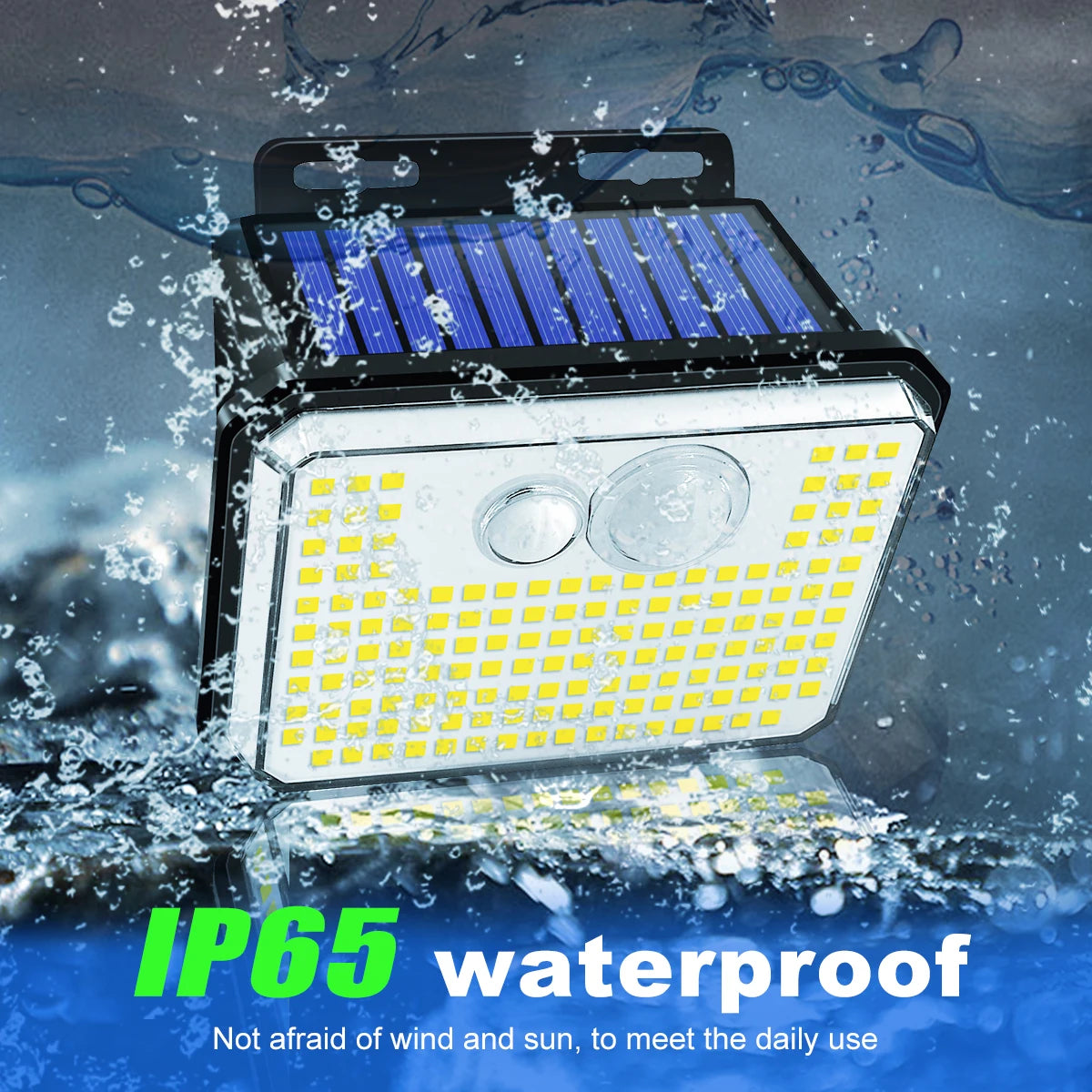 LunarBlend Solar Motion Sensor Light – 148 LED Waterproof Outdoor Security Lamp (IP65)