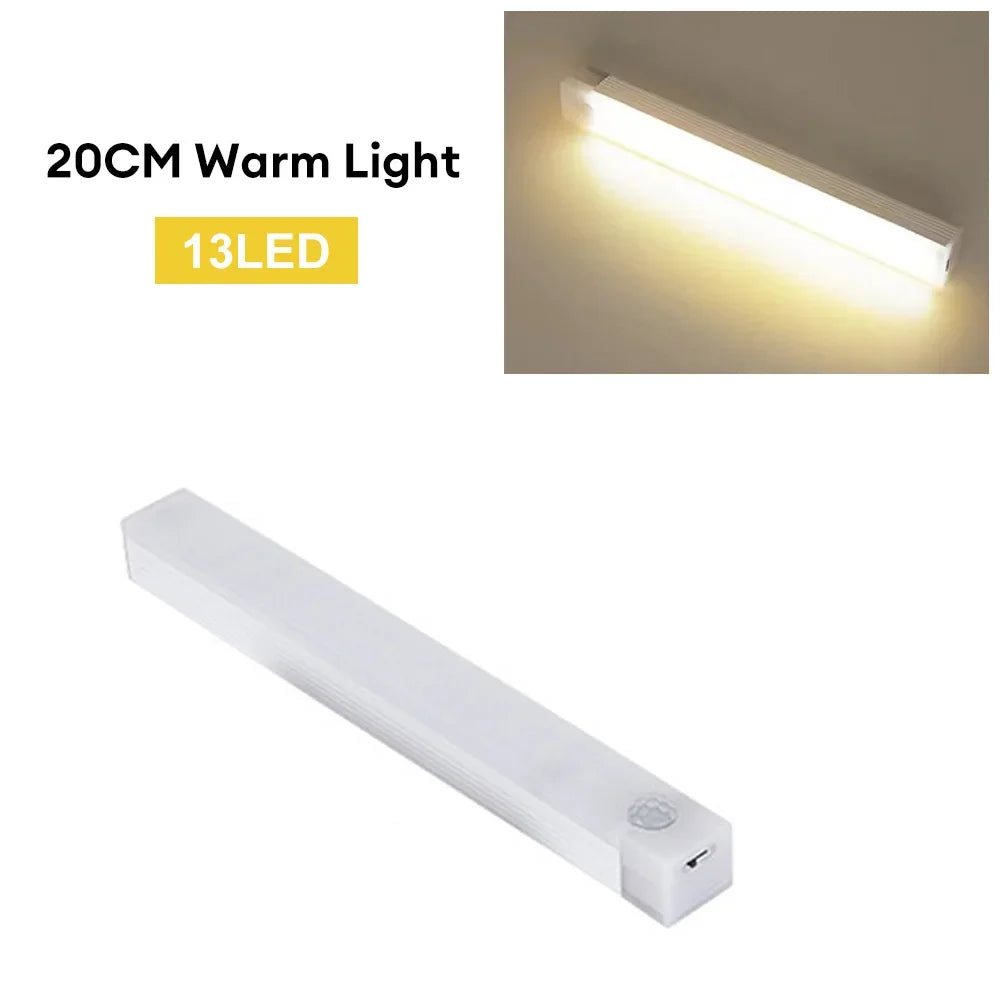 LunarBlend Motion Sensor LED Light – USB-C Rechargeable Wireless Cabinet Light (10–50cm)