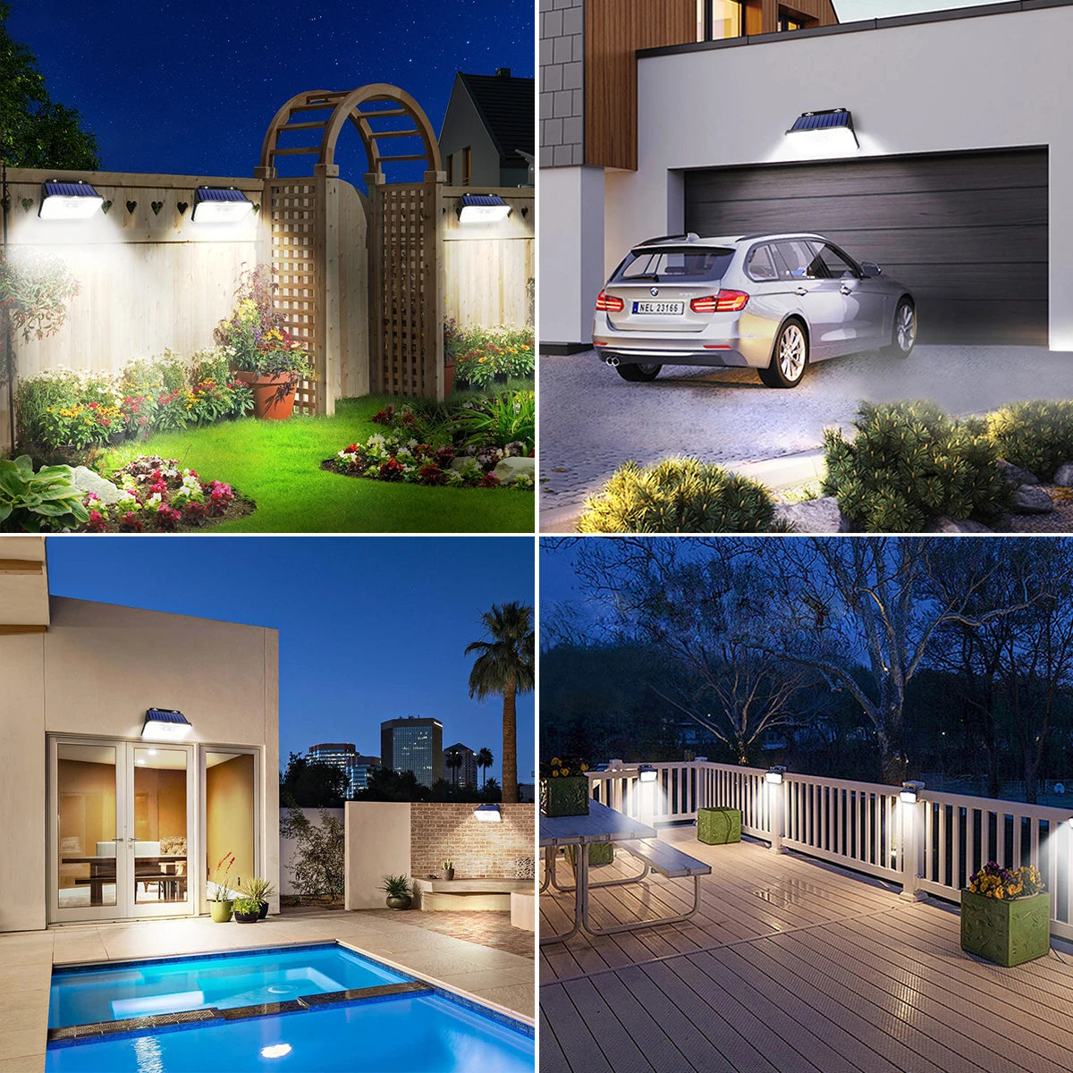 LunarBlend Solar Motion Sensor Light – 148 LED Waterproof Outdoor Security Lamp (IP65)