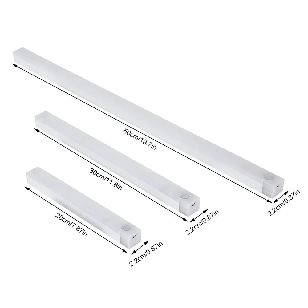 LunarBlend Motion Sensor LED Light – USB-C Rechargeable Wireless Cabinet Light (10–50cm)