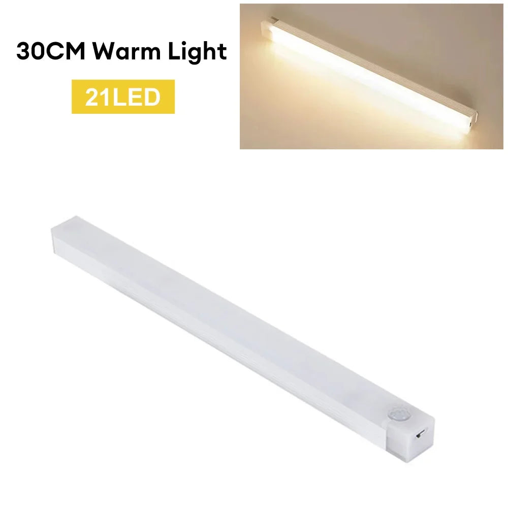 LunarBlend Motion Sensor LED Light – USB-C Rechargeable Wireless Cabinet Light (10–50cm)