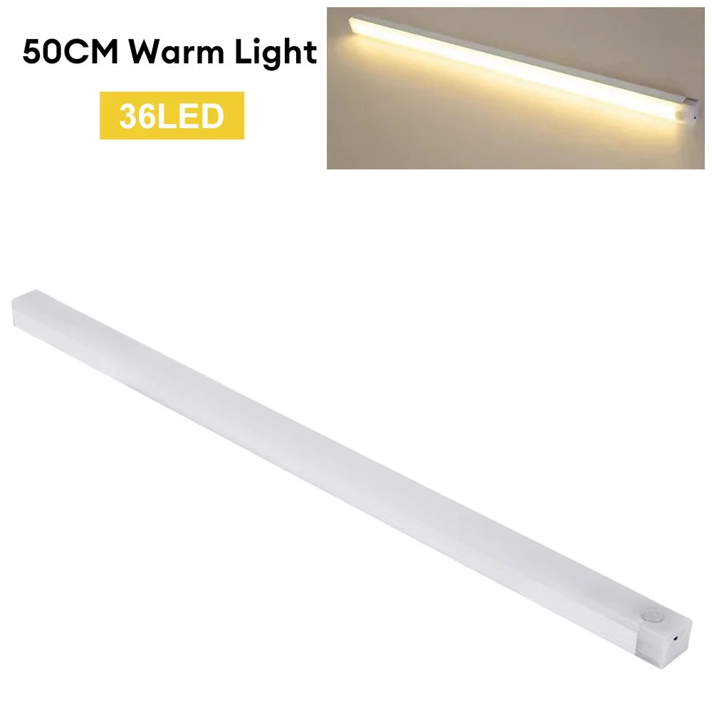 LunarBlend Motion Sensor LED Light – USB-C Rechargeable Wireless Cabinet Light (10–50cm)