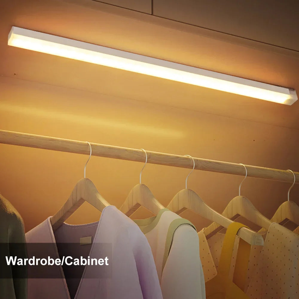 LunarBlend Motion Sensor LED Light – USB-C Rechargeable Wireless Cabinet Light (10–50cm)