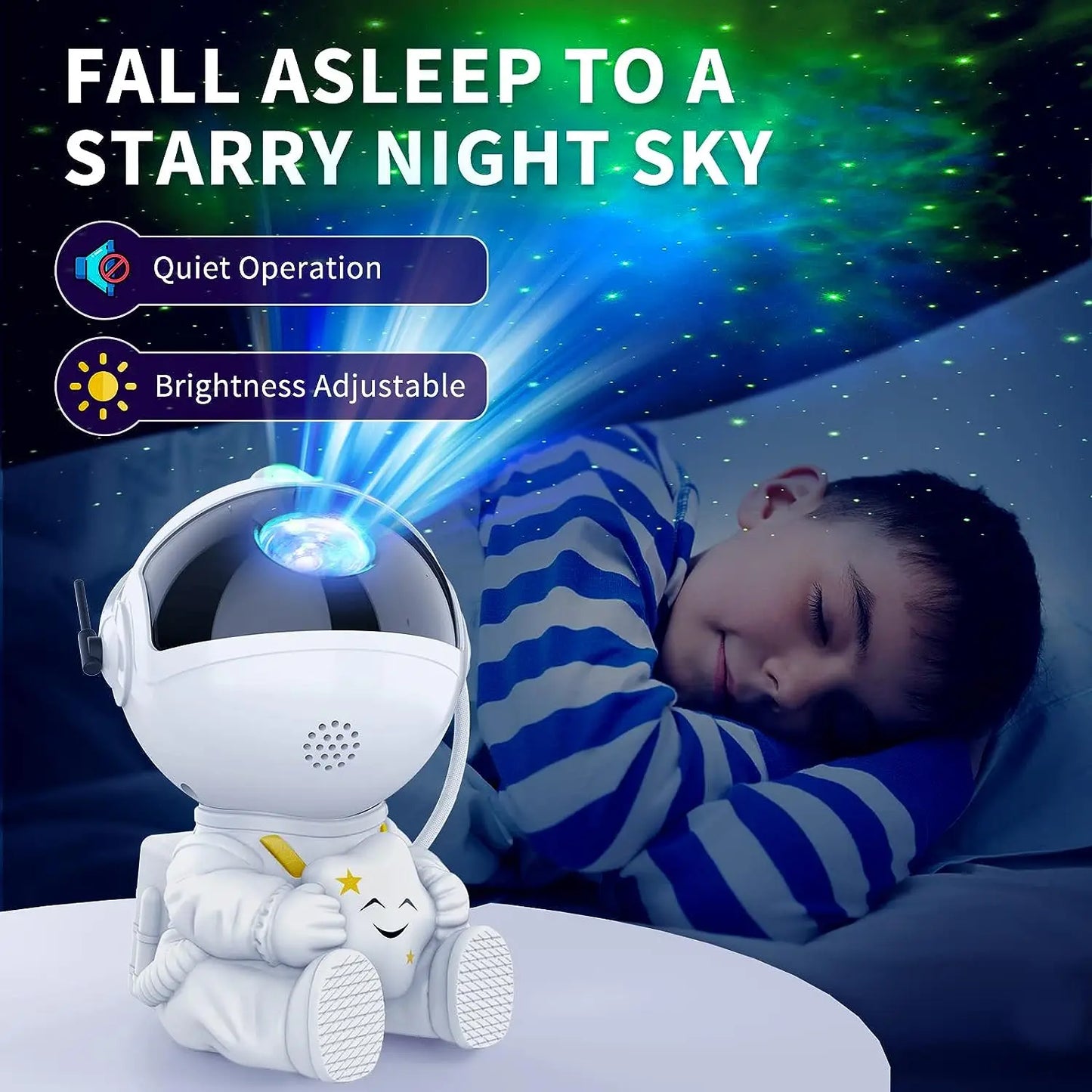 LunarBlend Star Projector Galaxy Night Light Astronaut Space Projector | Starry Nebula LED Ceiling Lamp